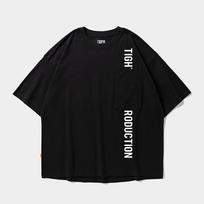 画像1: TIGHTBOOTH/STRAIGHT UP S/S T-SHIRT（Black）［ストレートアップT-26秋冬］