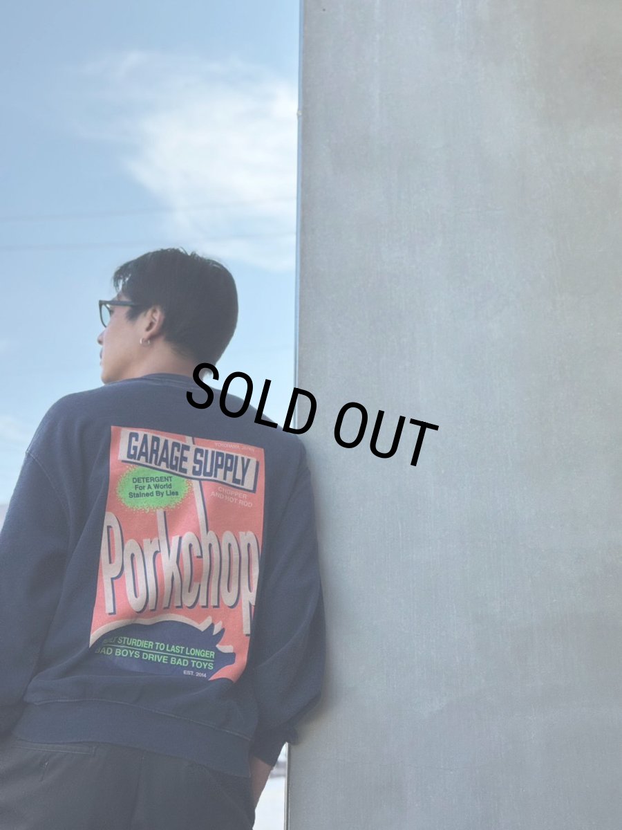 画像6: PORKCHOP/DETERGENT SWEAT（FADE NAVY）［ディタージェントスウェット-26秋冬］ (6)