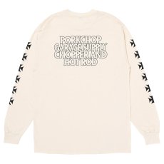 画像1: PORKCHOP/C&H LOGO L/S TEE（NATURAL）［C&Hロゴ長袖T-26秋冬］ (1)