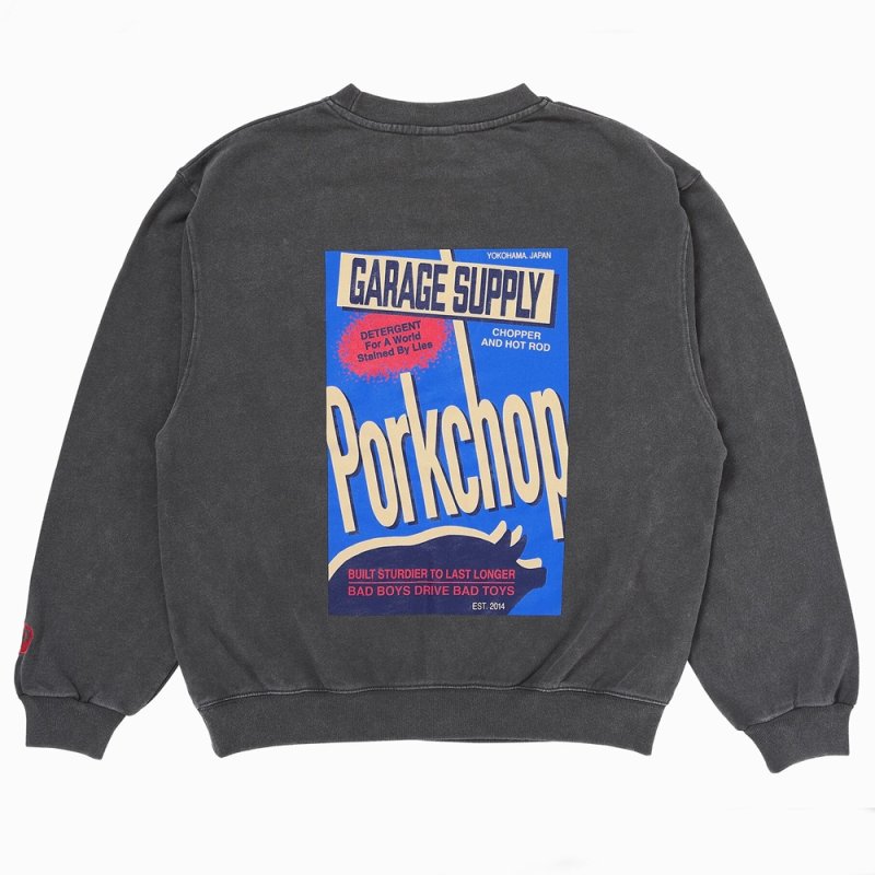 画像2: PORKCHOP/DETERGENT SWEAT（FADE GRAY）［ディタージェントスウェット-26秋冬］