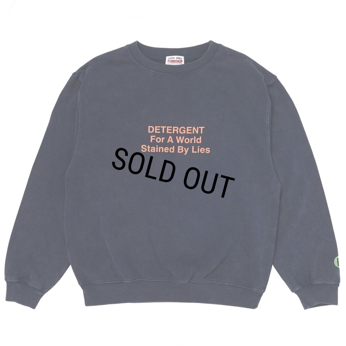 画像2: PORKCHOP/DETERGENT SWEAT（FADE NAVY）［ディタージェントスウェット-26秋冬］ (2)