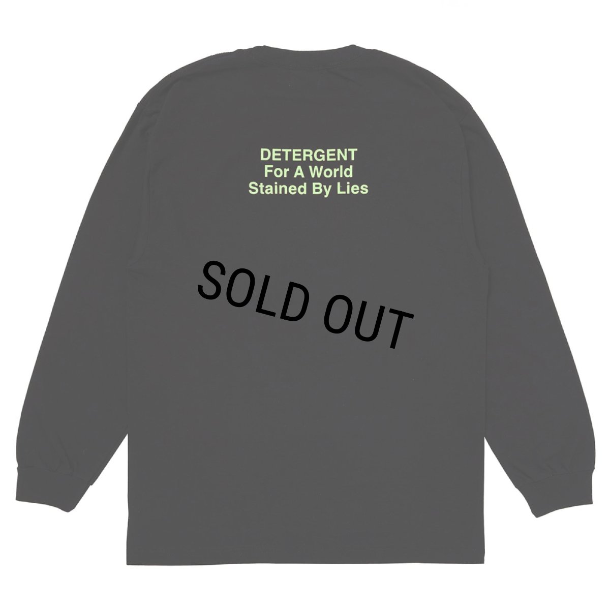 画像2: PORKCHOP/DETERGENT L/S TEE（BLACK）［ディタージェント長袖T-26秋冬］ (2)