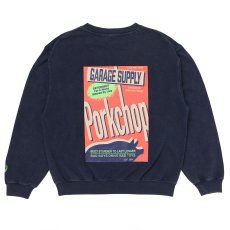 画像1: PORKCHOP/DETERGENT SWEAT（FADE NAVY）［ディタージェントスウェット-26秋冬］ (1)