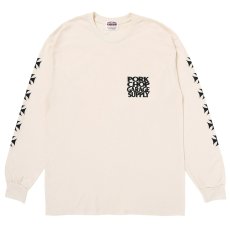 画像2: PORKCHOP/C&H LOGO L/S TEE（NATURAL）［C&Hロゴ長袖T-26秋冬］ (2)