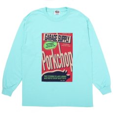 画像1: PORKCHOP/DETERGENT L/S TEE（MINT GREEN）［ディタージェント長袖T-26秋冬］ (1)