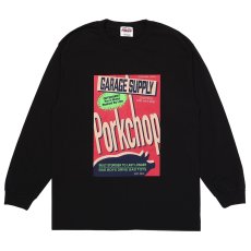 画像1: PORKCHOP/DETERGENT L/S TEE（BLACK）［ディタージェント長袖T-26秋冬］ (1)