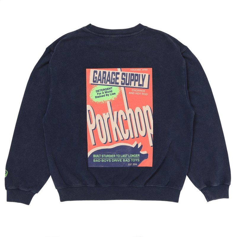 画像2: PORKCHOP/DETERGENT SWEAT（FADE NAVY）［ディタージェントスウェット-26秋冬］