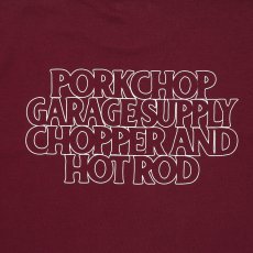 画像5: PORKCHOP/C&H LOGO L/S TEE（MAROON）［C&Hロゴ長袖T-26秋冬］ (5)