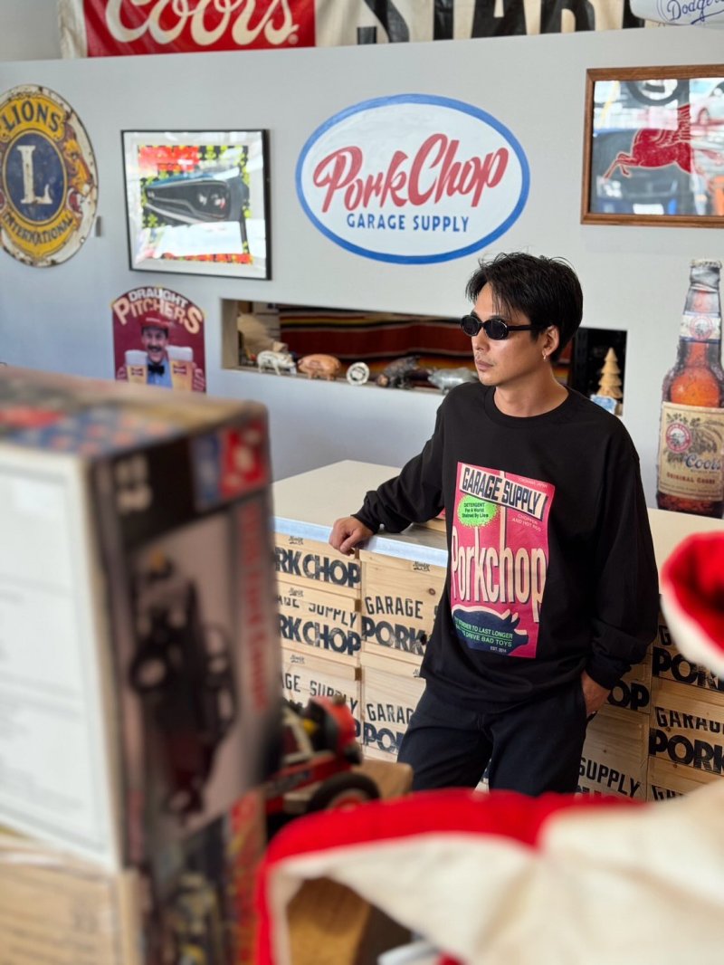 画像3: PORKCHOP/DETERGENT L/S TEE（BLACK）［ディタージェント長袖T-26秋冬］
