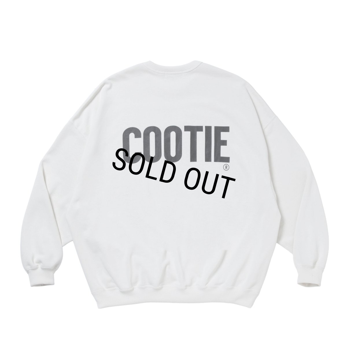 画像1: COOTIE PRODUCTIONS/Dry Tech Oversized Sweat Crew（Off Ivory）［ドライテックスウェットクルー-26秋冬］ (1)