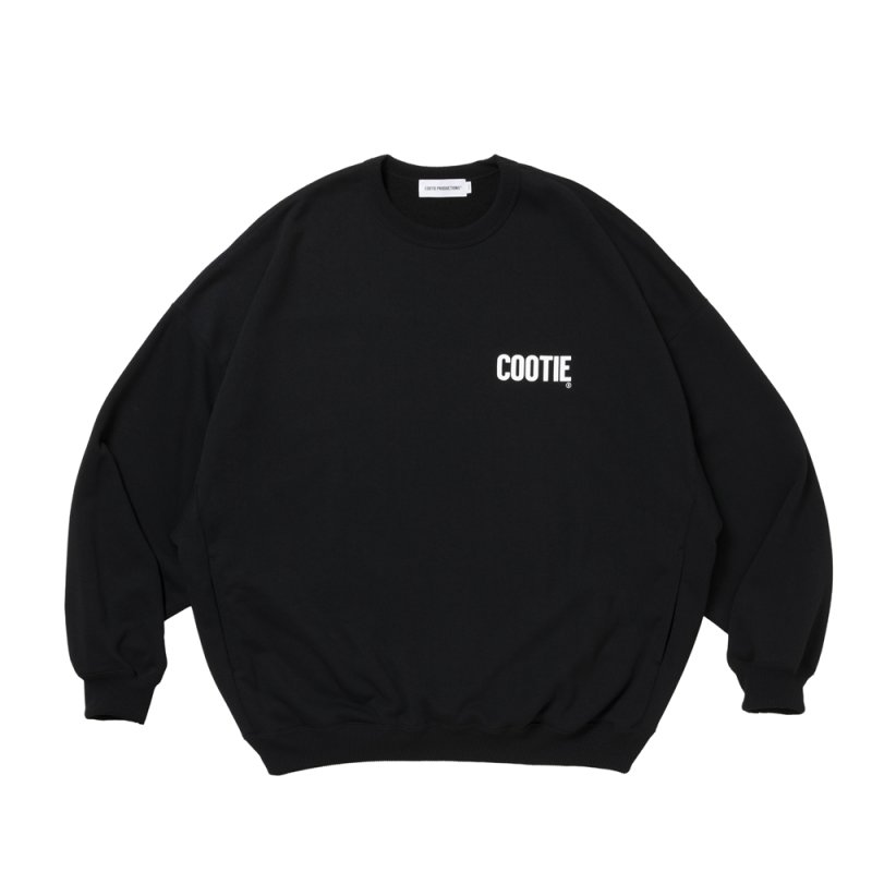 画像1: COOTIE PRODUCTIONS/Dry Tech Oversized Sweat Crew（Black）［ドライテックスウェットクルー-26秋冬］