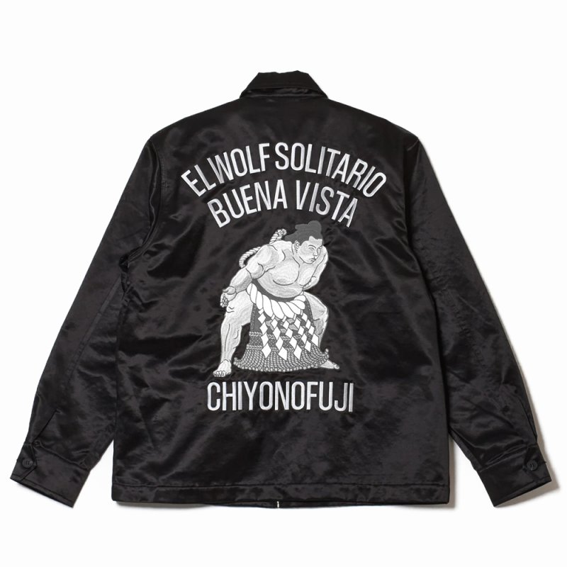 画像2: BUENA VISTA/embroidery jacket（×千代の富士）（BLACK/MONO）［スーベニアJKT-26秋冬］