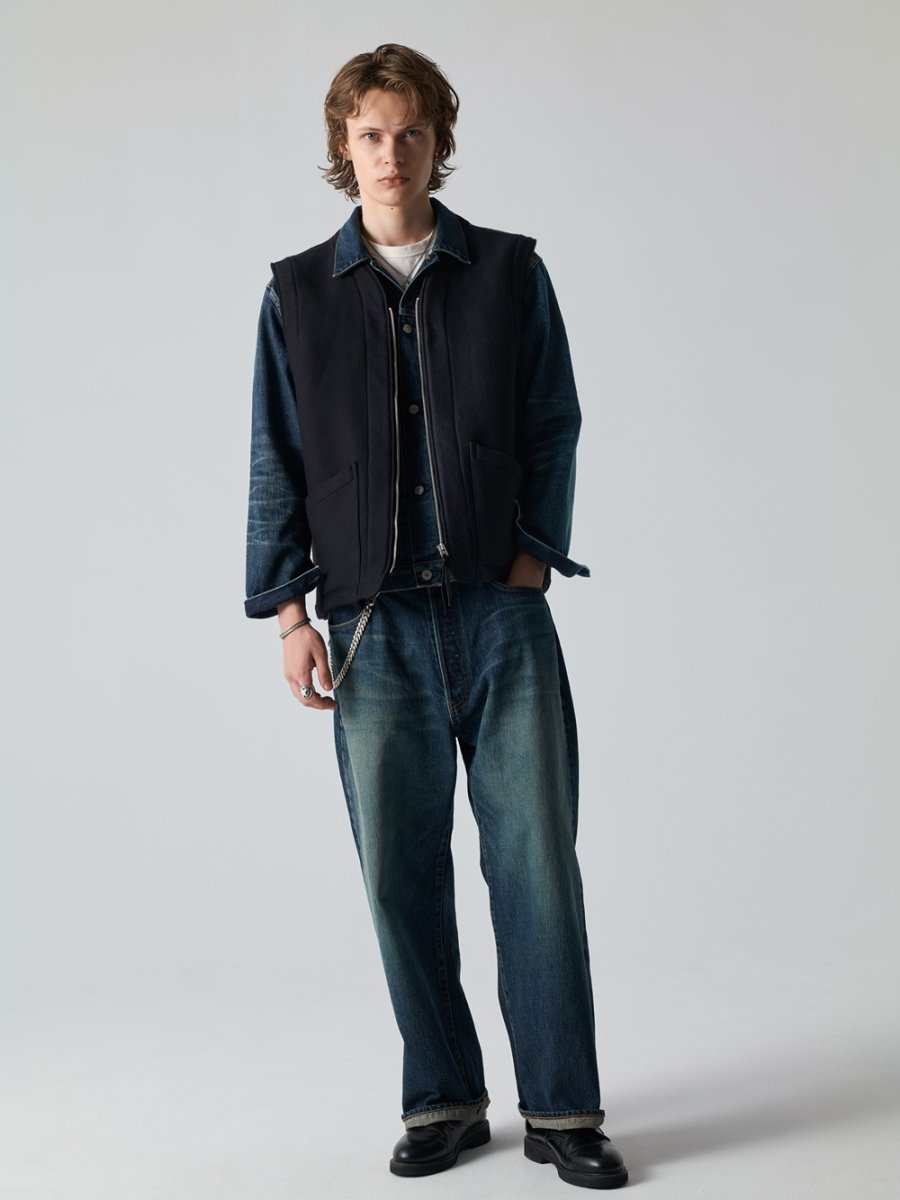 画像9: CALEE/NATIVE BLANKET VEST（BLACK）［ネイティブブランケットベスト-26春夏］ (9)