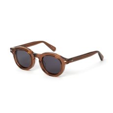 画像1: CALEE/B/W TYPE WIDE RIM GLASSES ＜BEER COLOR＞（BROWN/SMOKE）［サングラス-26秋冬］ (1)
