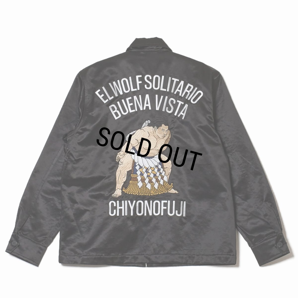 画像1: BUENA VISTA/embroidery jacket（×千代の富士）（BLACK/COLOR）［スーベニアJKT-26秋冬］ (1)