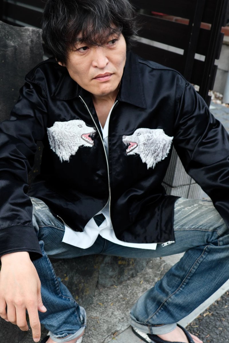 画像6: BUENA VISTA/embroidery jacket（×千代の富士）（BLACK/MONO）［スーベニアJKT-26秋冬］ (6)
