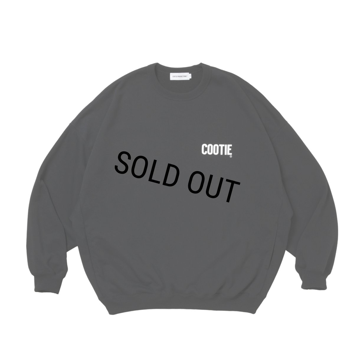 画像2: COOTIE PRODUCTIONS/Dry Tech Oversized Sweat Crew（Black）［ドライテックスウェットクルー-26秋冬］ (2)