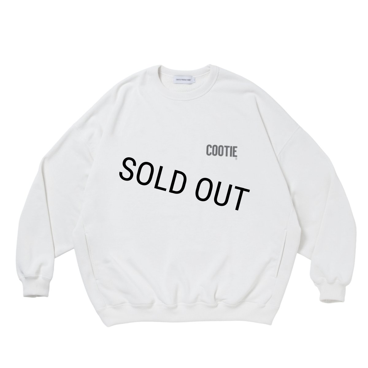 画像2: COOTIE PRODUCTIONS/Dry Tech Oversized Sweat Crew（Off Ivory）［ドライテックスウェットクルー-26秋冬］ (2)
