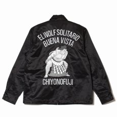 画像1: BUENA VISTA/embroidery jacket（×千代の富士）（BLACK/MONO）［スーベニアJKT-26秋冬］ (1)