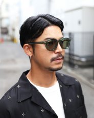画像4: CALEE/B/W TYPE WIDE RIM GLASSES ＜BEER COLOR＞（BROWN/SMOKE）［サングラス-26秋冬］ (4)