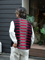 画像12: CALEE/NATIVE BLANKET VEST（BLACK）［ネイティブブランケットベスト-26春夏］ (12)