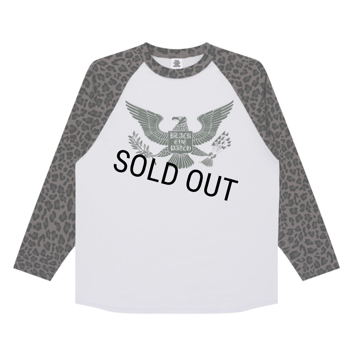 画像1: BlackEyePatch/CONDOR RAGLAN L/S TEE（WHITE/LEOPARD） (1)