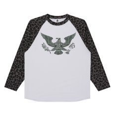 画像1: BlackEyePatch/CONDOR RAGLAN L/S TEE（WHITE/LEOPARD） (1)
