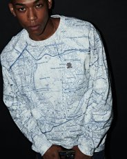 画像3: BlackEyePatch/TOKYO METROPOLIS MAP HEAVYWEIGHT L/S TEE（WHITE） (3)
