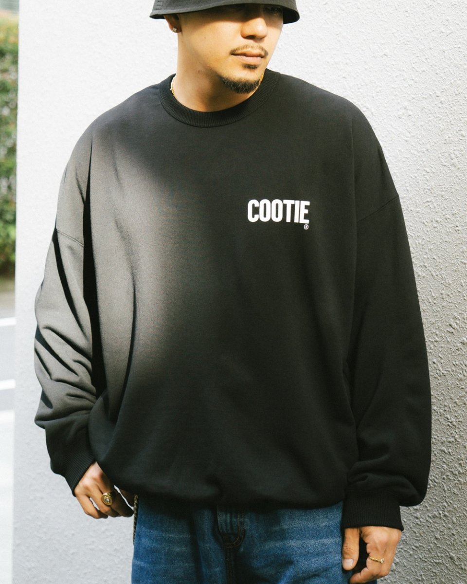 画像6: COOTIE PRODUCTIONS/Dry Tech Oversized Sweat Crew（Black）［ドライテックスウェットクルー-26秋冬］ (6)