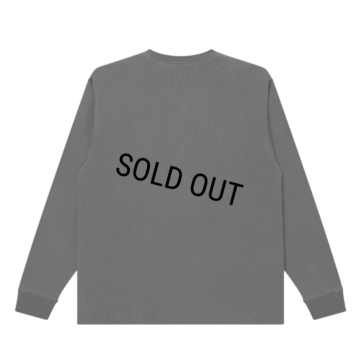 画像2: BlackEyePatch/RHINESTONED 3 LETTER OE HEAVYWEIGHT L/S TEE（WASHED BLACK） (2)