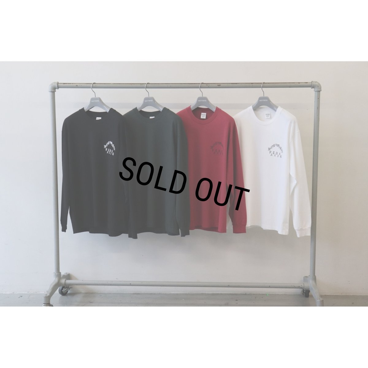 画像5: WACKO MARIA/WASHED HEAVY WEIGHT LONG SLEEVE T-SHIRT（WHITE）［プリント長袖T-26秋冬］ (5)