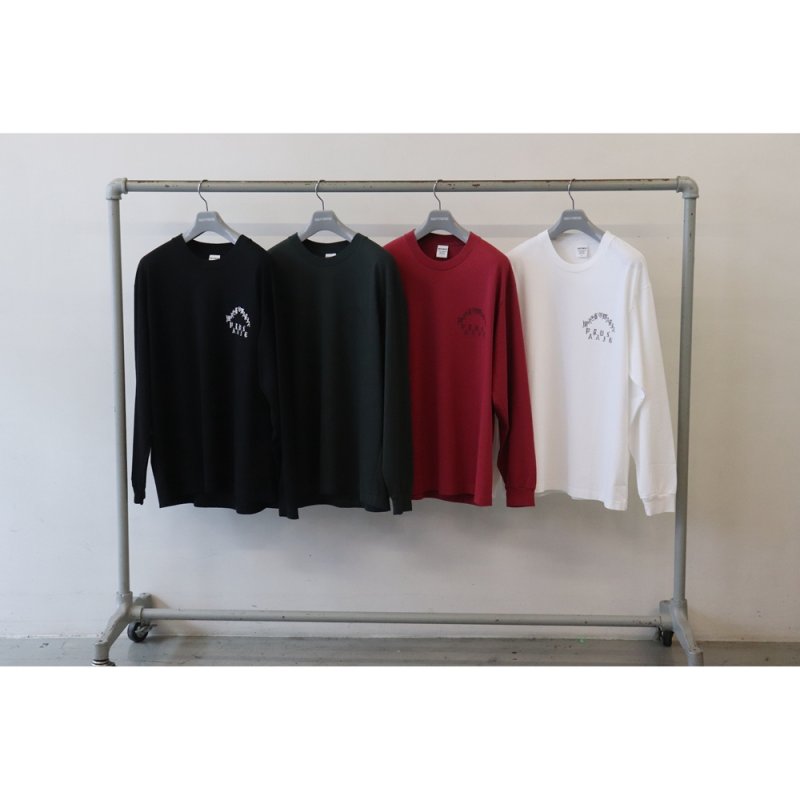 WACKO MARIA/WASHED HEAVY WEIGHT LONG SLEEVE T-SHIRT（WHITE