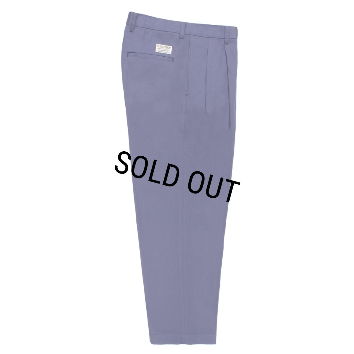 画像1: WACKO MARIA/DOUBLE PLEATED CHINO TROUSERS（PURPLE）［ツータックチノトラウザース-26秋冬］ (1)