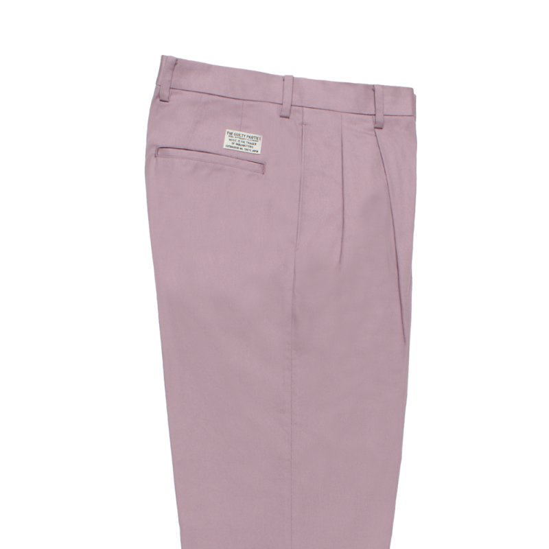WACKO MARIA/DOUBLE PLEATED CHINO TROUSERS（LIGHT PURPLE
