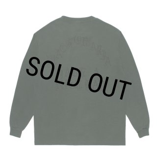 WACKO MARIA/WASHED HEAVY WEIGHT LONG SLEEVE T-SHIRT（DARK GREEN