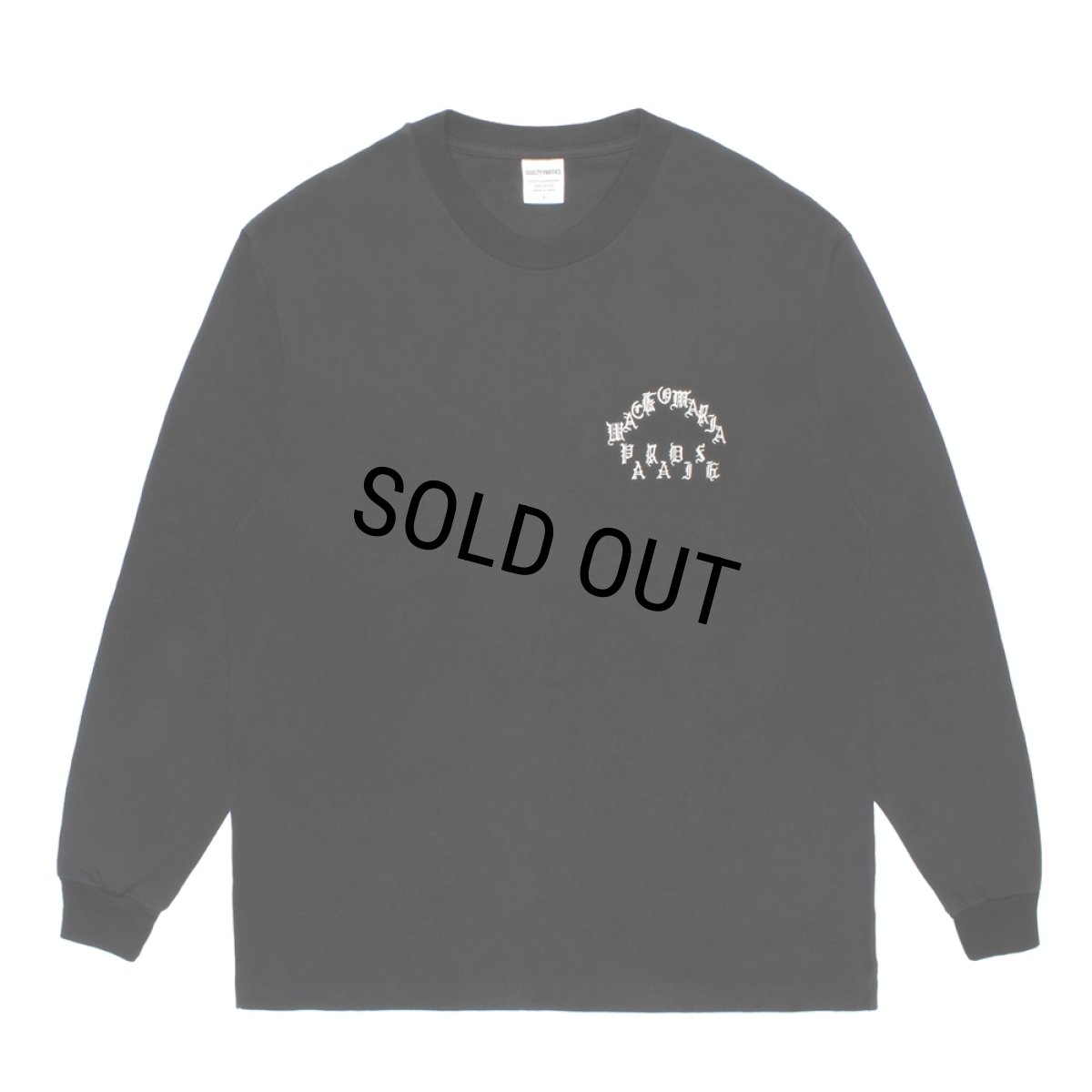 画像2: WACKO MARIA/WASHED HEAVY WEIGHT LONG SLEEVE T-SHIRT（BLACK）［プリント長袖T-26秋冬］ (2)