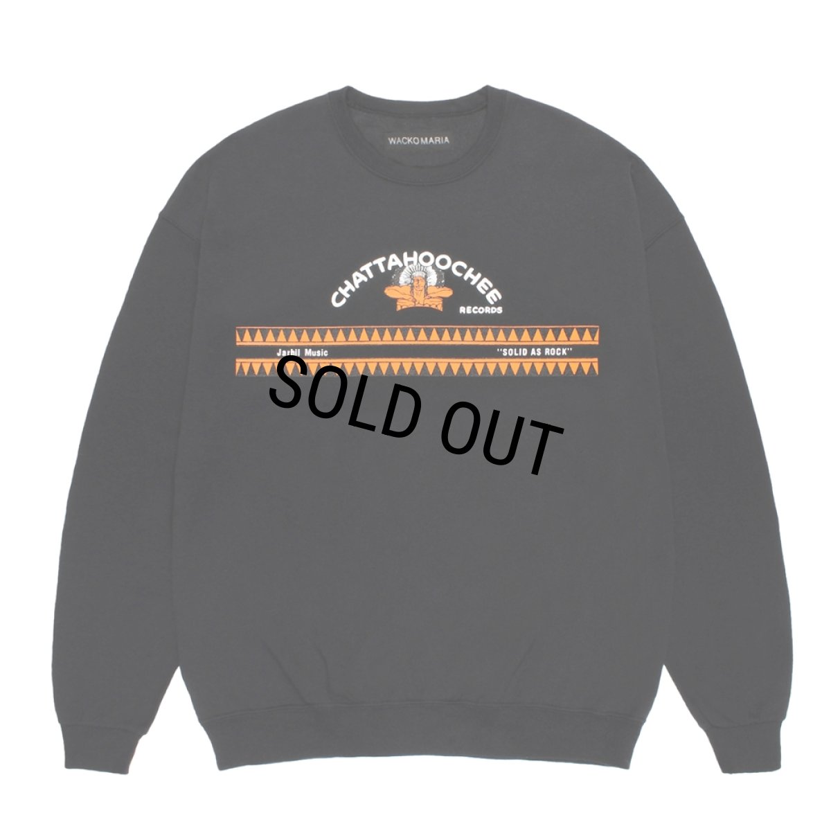 画像1: WACKO MARIA/SWEAT SHIRT（BLACK）［クルーネックスウェット-26秋冬］ (1)