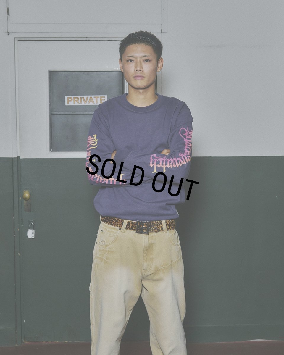 画像3: BlackEyePatch/WAVECORE LOGO HEAVYWEIGHT L/S TEE（NAVY） (3)