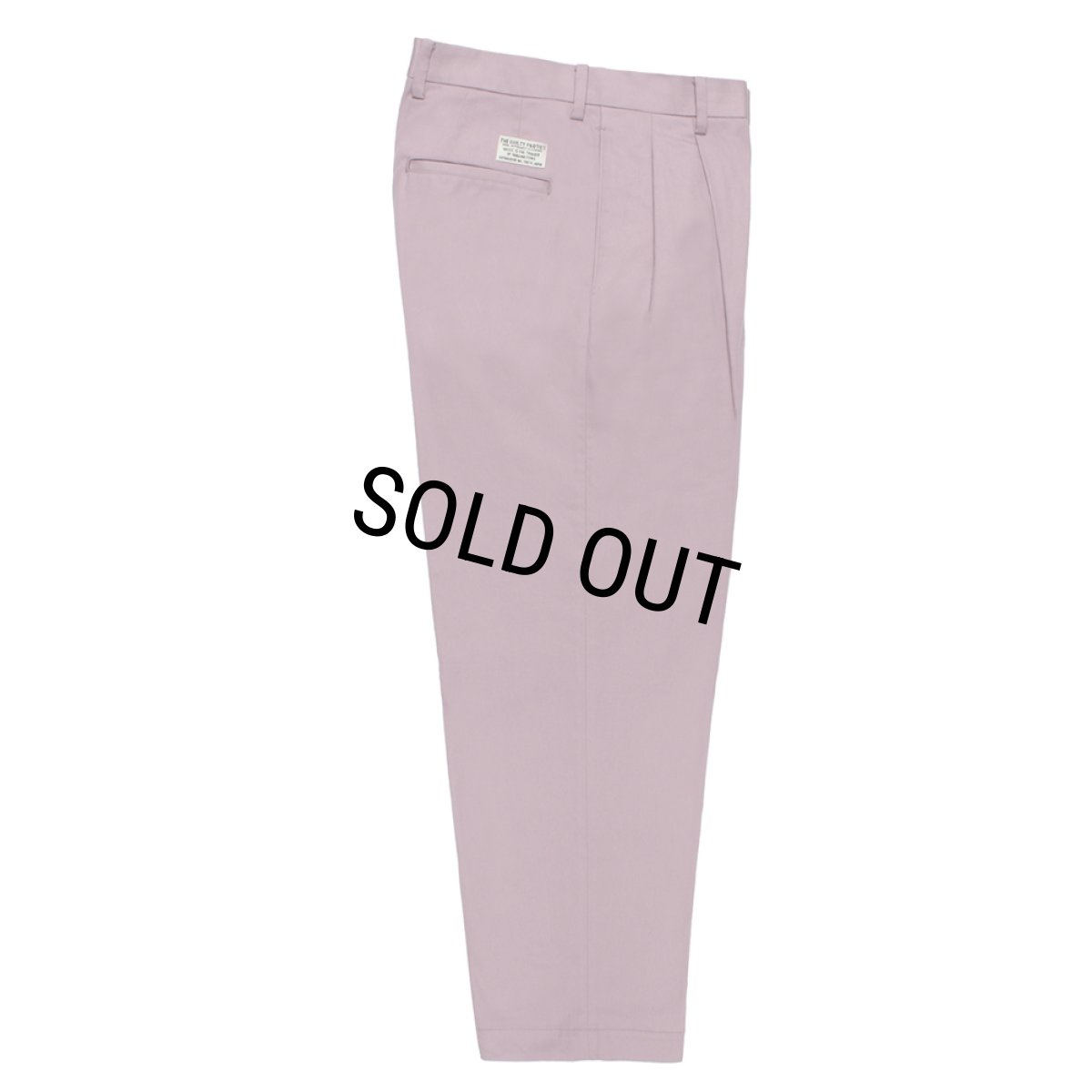 画像1: WACKO MARIA/DOUBLE PLEATED CHINO TROUSERS（LIGHT PURPLE）［ツータックチノトラウザース-26秋冬］ (1)