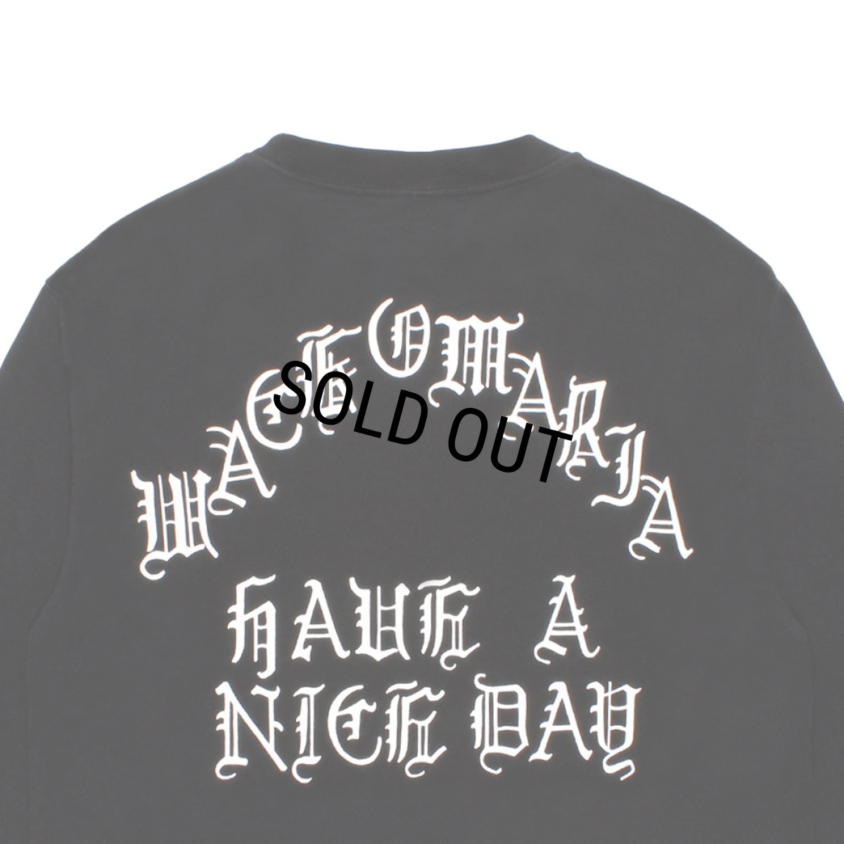 画像4: WACKO MARIA/WASHED HEAVY WEIGHT LONG SLEEVE T-SHIRT（BLACK）［プリント長袖T-26秋冬］ (4)