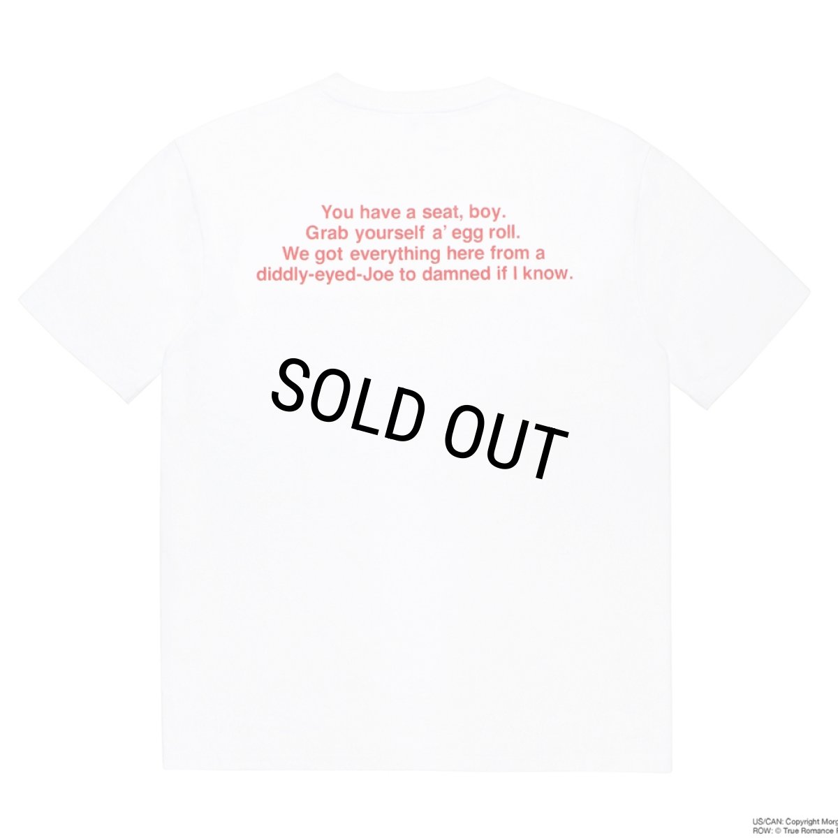 画像2: WACKO MARIA/TRUE ROMANCE / WASHED HEAVY WEIGHT T-SHIRT（WHITE）［プリントT-26秋冬］ (2)
