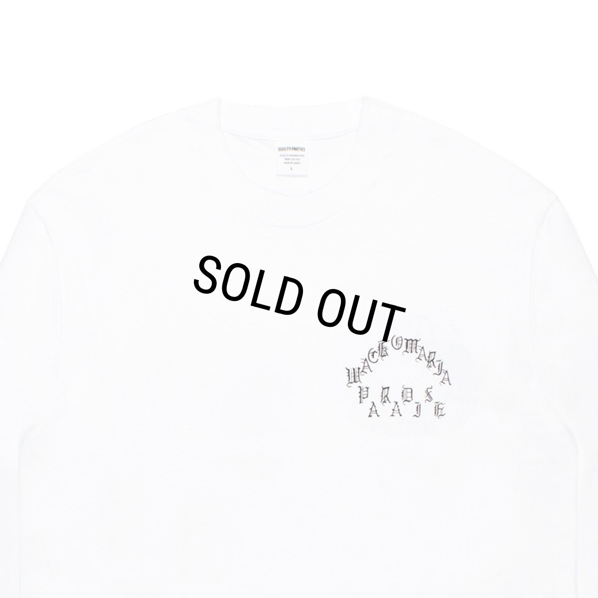 画像3: WACKO MARIA/WASHED HEAVY WEIGHT LONG SLEEVE T-SHIRT（WHITE）［プリント長袖T-26秋冬］ (3)