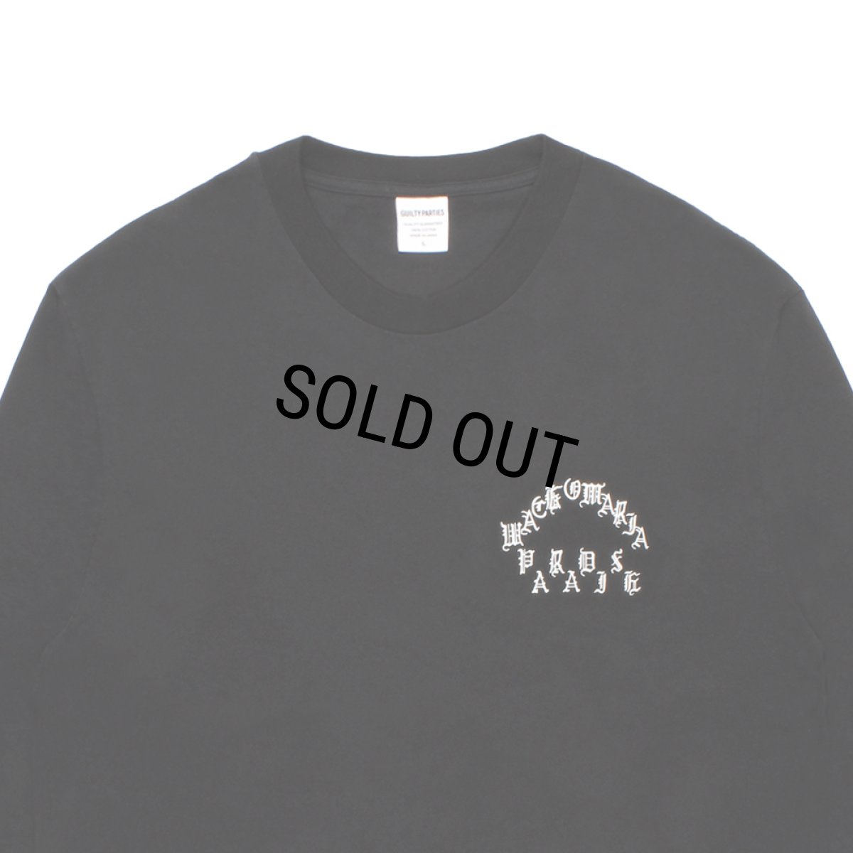 画像3: WACKO MARIA/WASHED HEAVY WEIGHT LONG SLEEVE T-SHIRT（BLACK）［プリント長袖T-26秋冬］ (3)