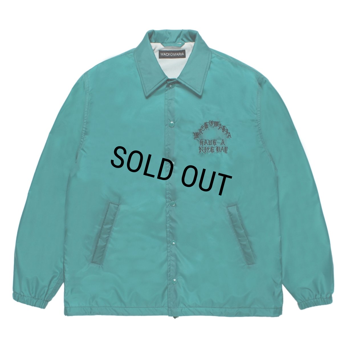 画像1: WACKO MARIA/COACH JACKET（GREEN）［コーチJKT-26秋冬］ (1)