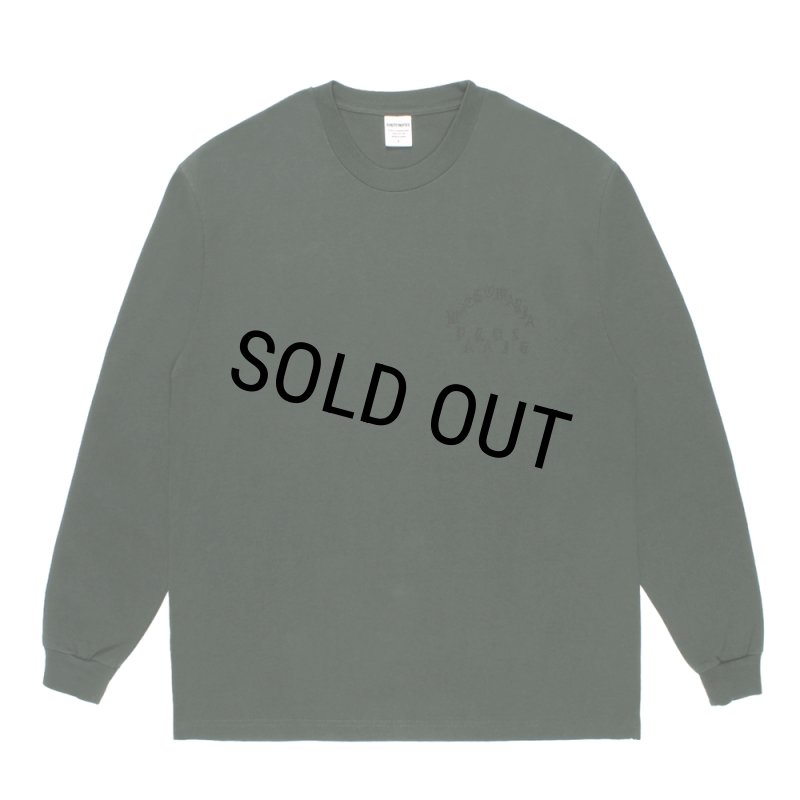 WACKO MARIA/WASHED HEAVY WEIGHT LONG SLEEVE T-SHIRT（DARK GREEN