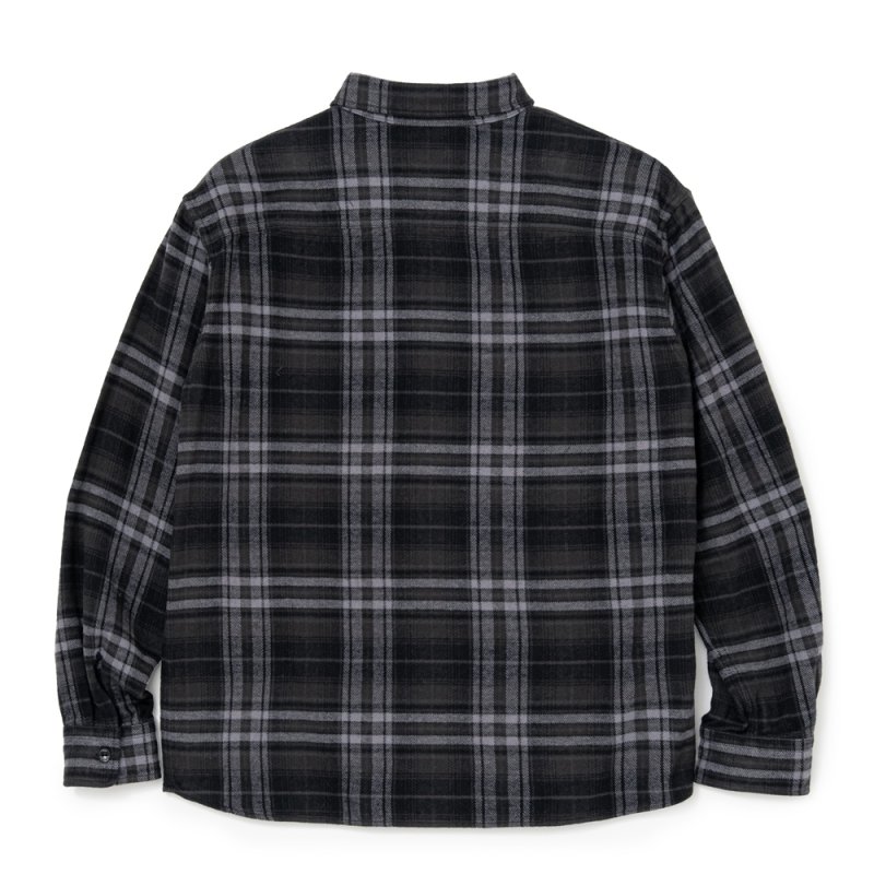 画像2: RATS/TARTAN FLANNEL CHECK SHIRT（BLACK/CHARCOAL CHECK）［タータンフランネルチェックシャツ-26秋冬］