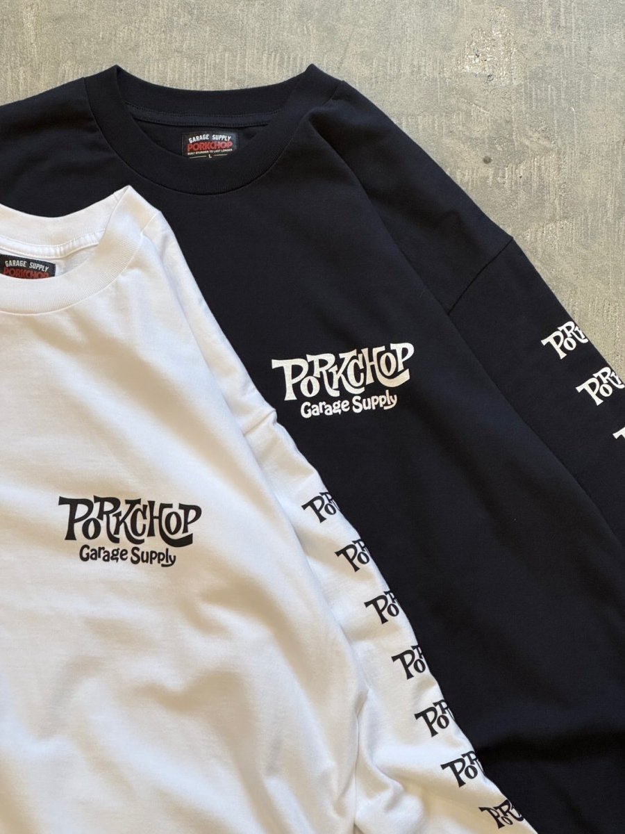 画像6: PORKCHOP/SC LOGO L/S TEE（WHITE）［SCロゴ長袖T-26秋冬］ (6)