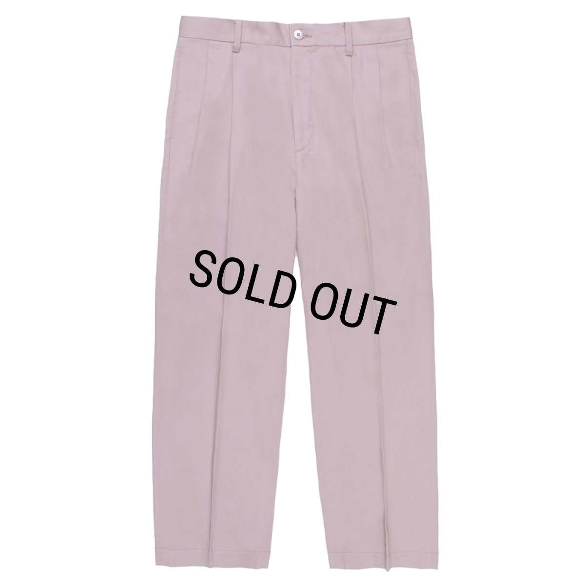 画像2: WACKO MARIA/DOUBLE PLEATED CHINO TROUSERS（LIGHT PURPLE）［ツータックチノトラウザース-26秋冬］ (2)