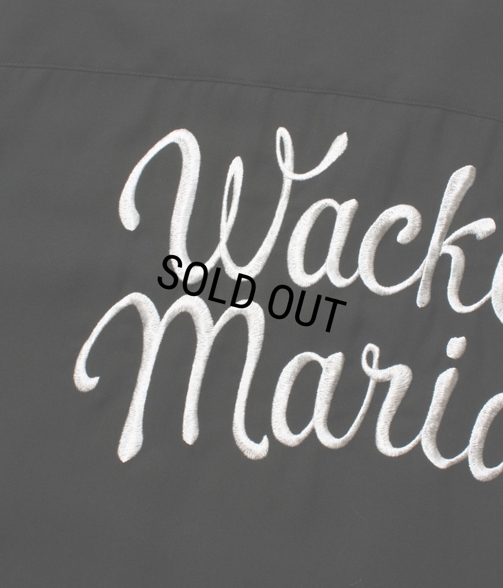 画像6: WACKO MARIA/50'S OPEN COLLAR SHIRT（CHARCOAL）［50'Sオープンカラーシャツ-26秋冬］ (6)