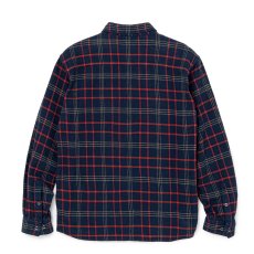 画像2: RATS/COTTON FLANNEL CHECK SHIRT（NAVY/RED CHECK）［コットンフランネルチェックシャツ-26秋冬］ (2)